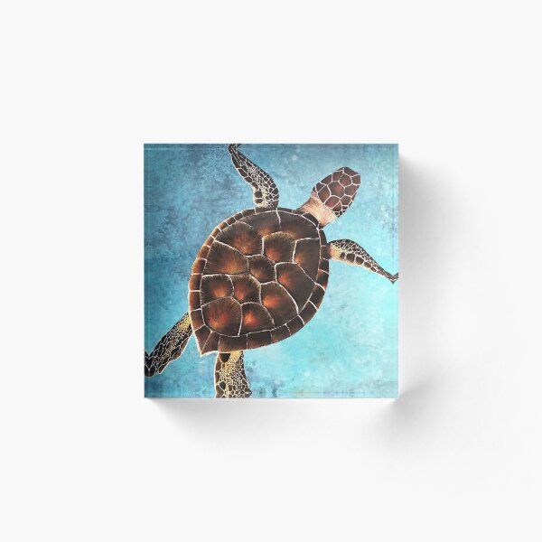 Sea Turtle Acrylic Block