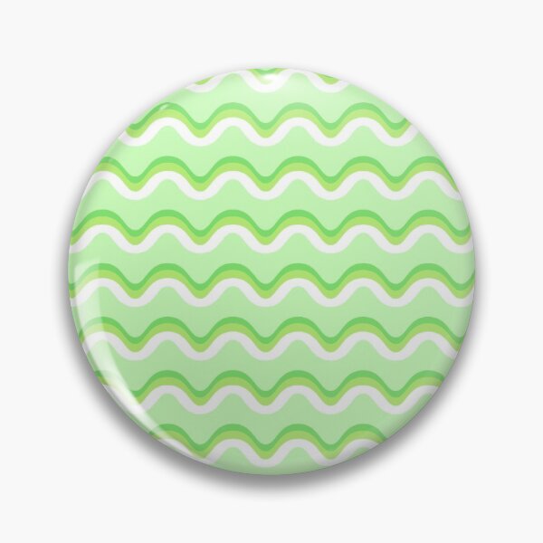 Item preview, Green Wavy Line Pattern designed and sold by wallomintart.