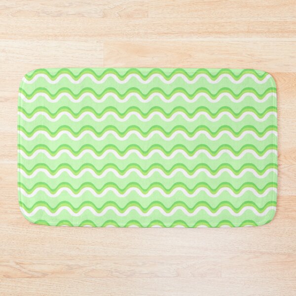 Item preview, Green Wavy Line Pattern designed and sold by wallomintart.