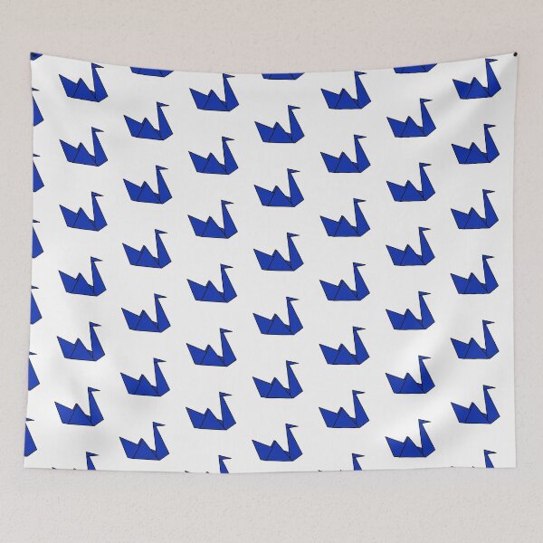 Item preview, origami swan blue  designed and sold by dominiccivilart.