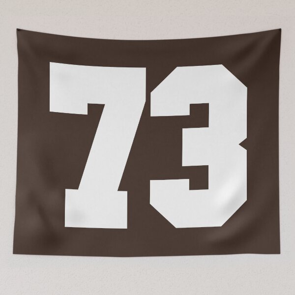 Item preview, 73 Number Cleveland Sports Seventy-Three Brown Jersey designed and sold by HelloFromAja.