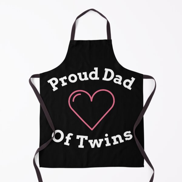 Item preview, Proud Dad Of Twins - Baby Pink Heart designed and sold by DiceNLDesigns.