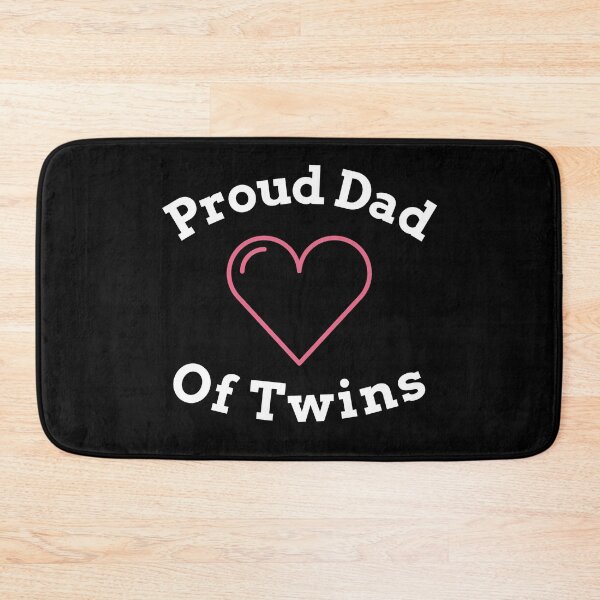 Item preview, Proud Dad Of Twins - Baby Pink Heart designed and sold by DiceNLDesigns.