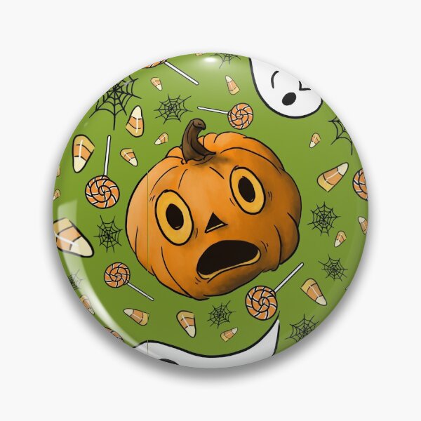 Item preview, Halloween pattern with pumpkin and ghosts designed and sold by JanaMJ.