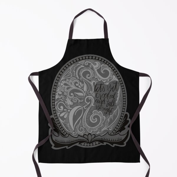 Item preview, Sit Crooked and Talk Straight Oval Emblem - Ash and Onyx designed and sold by TheGeometricFox.