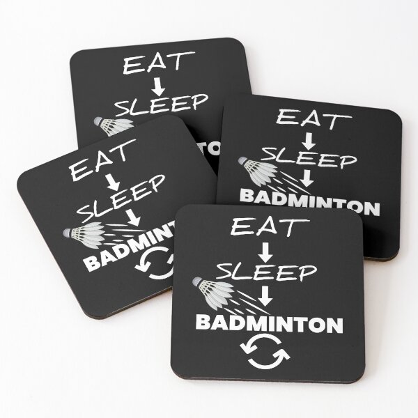 Item preview, Eat Sleep Badminton Repeat designed and sold by youneszahrane.