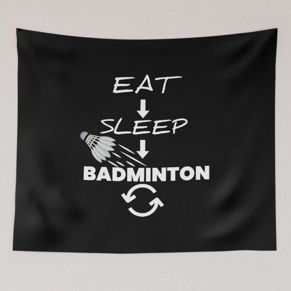 Item preview, Eat Sleep Badminton Repeat designed and sold by youneszahrane.