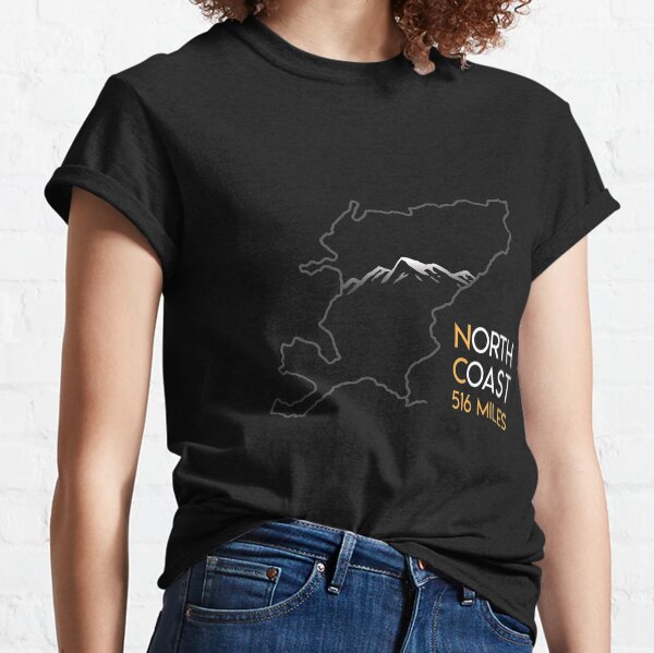 North Coast 500 Driving Route Map | Scotland | NC500 | 516 Miles Classic T-Shirt
