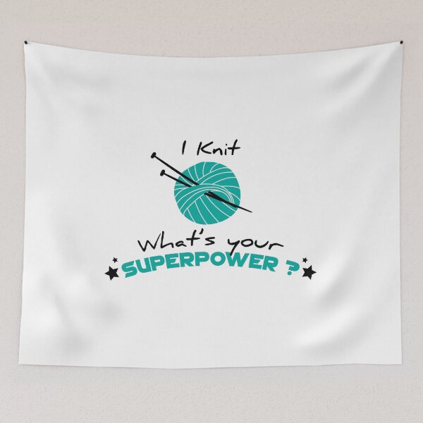 Item preview, I Knit What's Your SuperPower ? designed and sold by youneszahrane.
