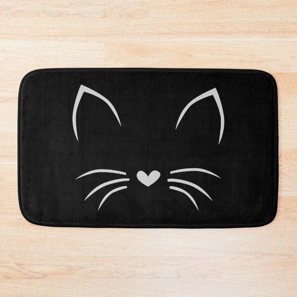 Item preview, Cute Kitten Cat Face Illustration - Grey designed and sold by LouiseFranksArt.