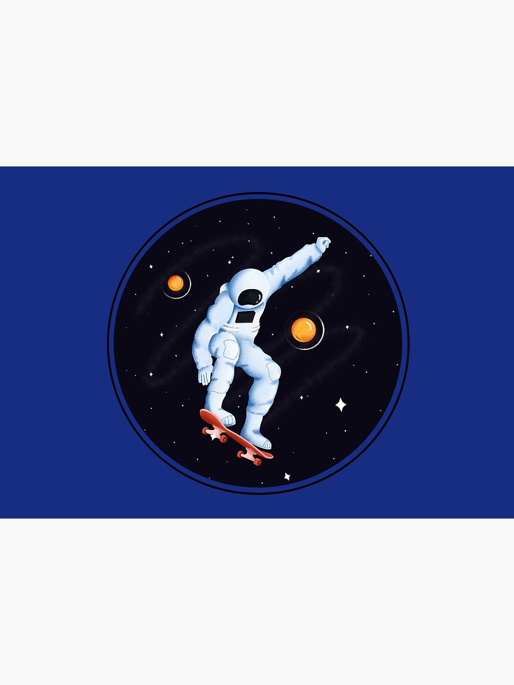 Astronaut on skateboard by ds-4