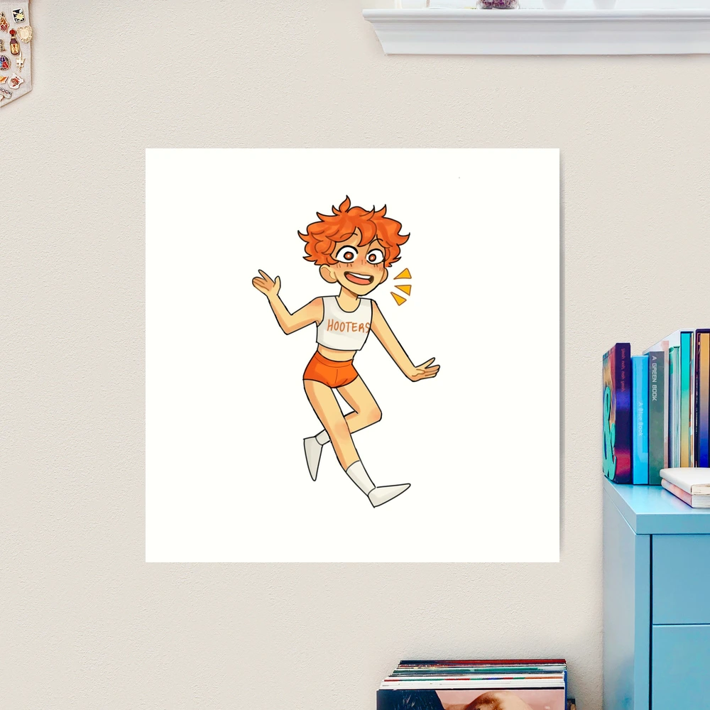 femboy hooters hinata | Art Print