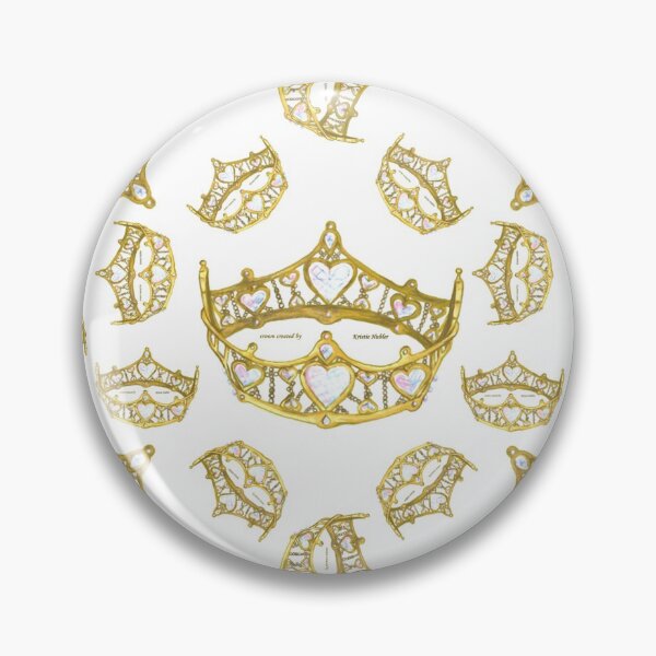 Item preview, Queen of Hearts gold crown tiara tossed about by Kristie Hubler designed and sold by kristiehubler.