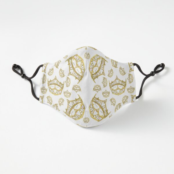 Queen of Hearts gold crown tiara tossed about by Kristie Hubler Fitted 3-Layer