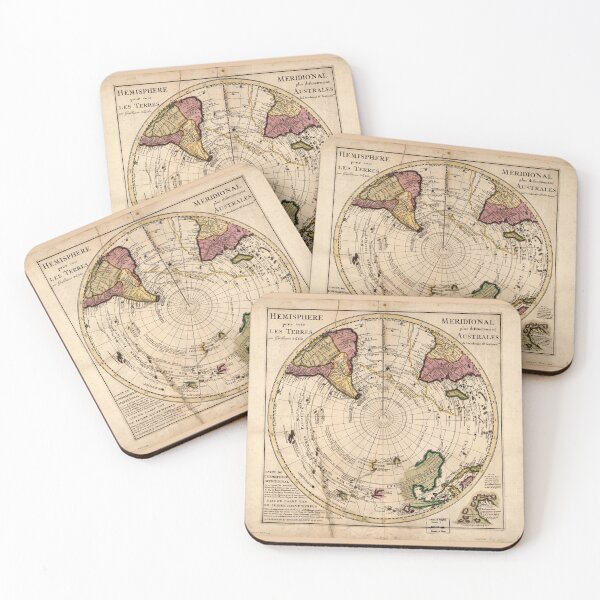 Item preview, Map of the Southern Hemisphere (c1750) designed and sold by allhistory.