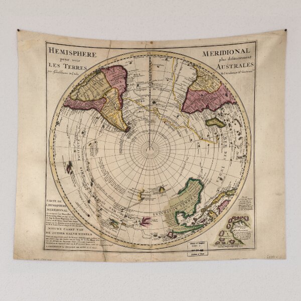 Item preview, Map of the Southern Hemisphere (c1750) designed and sold by allhistory.