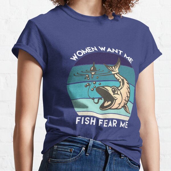 Funny couples design for fishing lovers Classic T-Shirt
