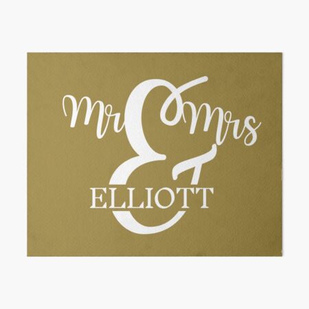 Item preview, Mr & Mrs ELLIOTT | GOLD designed and sold by yourscotborders.