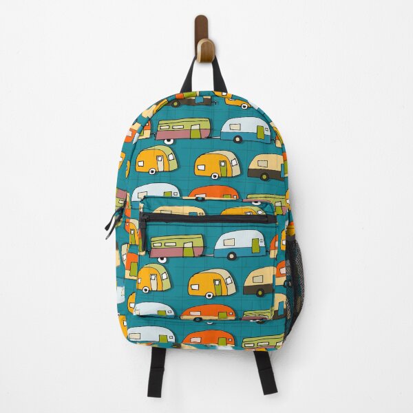 Item preview, Retro Campers Teal #Midcenturymodern designed and sold by susycosta.