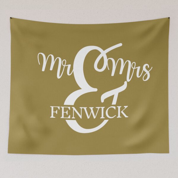 Item preview, Mr & Mrs FENWICK | GOLD designed and sold by yourscotborders.