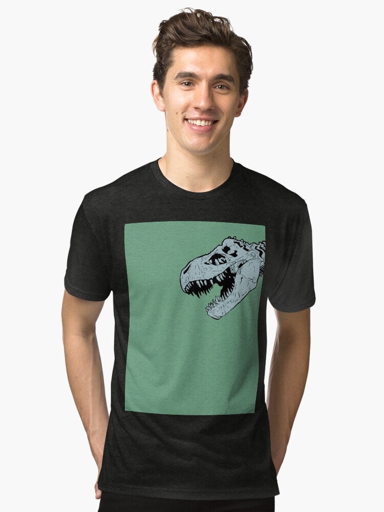 Thumbnail 1 of 7, Tri-blend T-Shirt, T-rex designed and sold by BenNoble.
