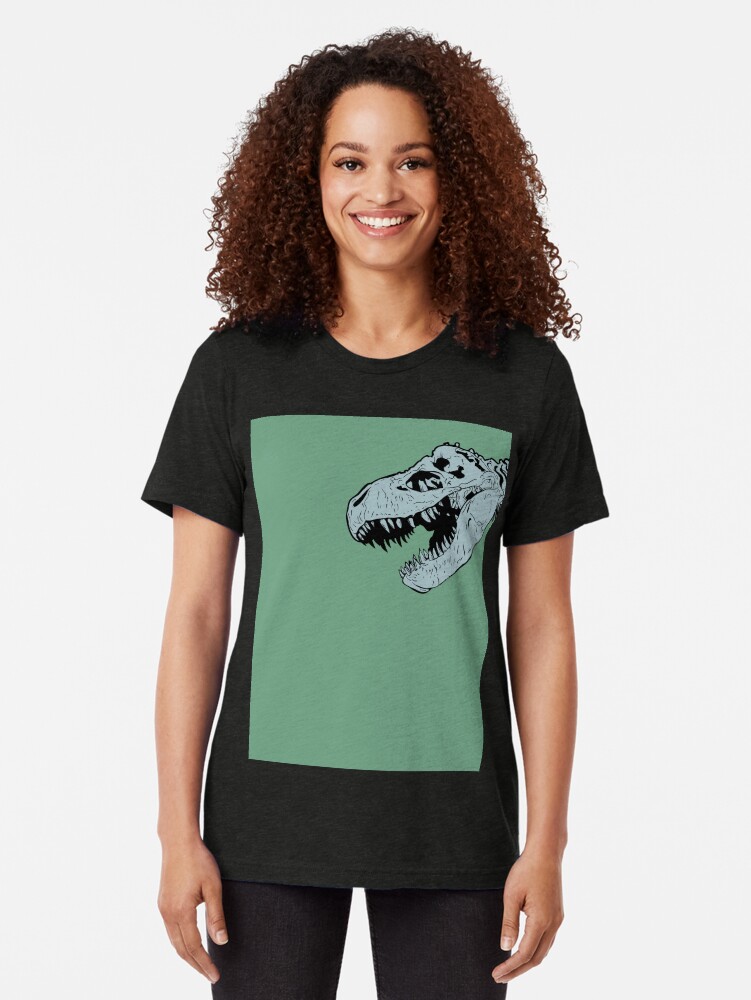 Thumbnail 2 of 7, Tri-blend T-Shirt, T-rex designed and sold by BenNoble.