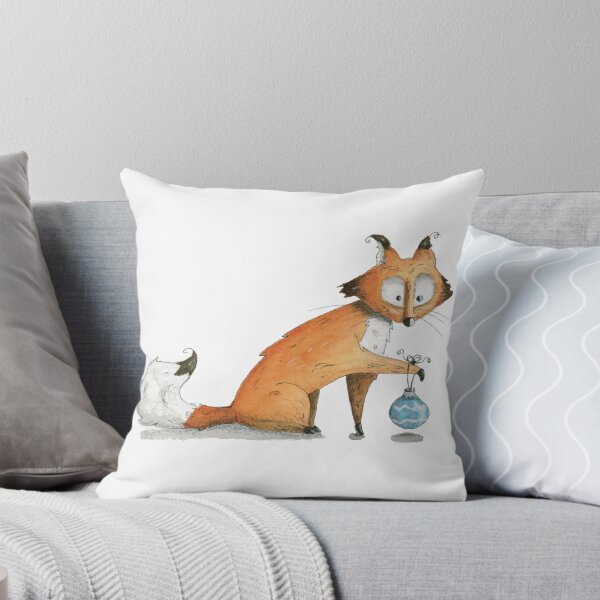 Item preview, Cute fox with christmas ball designed and sold by RAbeille.