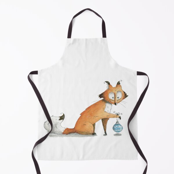 Item preview, Cute fox with christmas ball designed and sold by RAbeille.