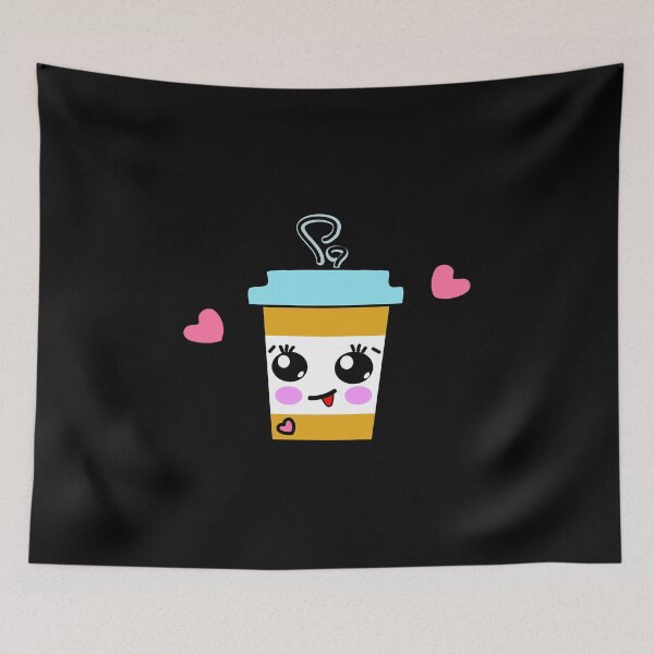 Item preview, I Love Coffee Cute Coffee Mug With Hearts designed and sold by Paulina Vanlife.