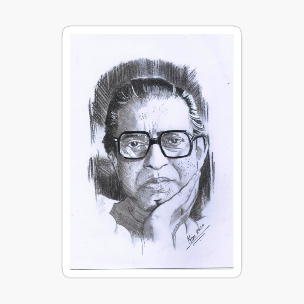 Satyajit Ray Painting by Uma Krishnamoorthy - Pixels