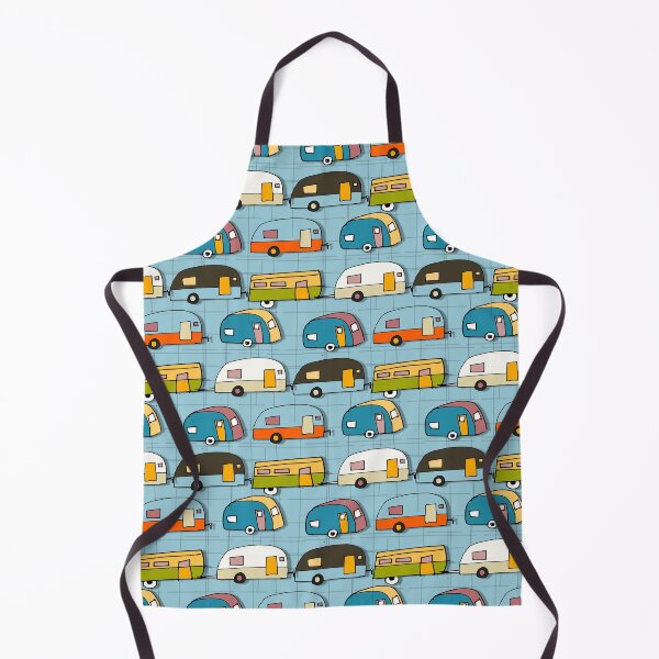 Artikelvorschau, Retro Camper Blau #Midcenturymodern entworfen und verkauft von susycosta.