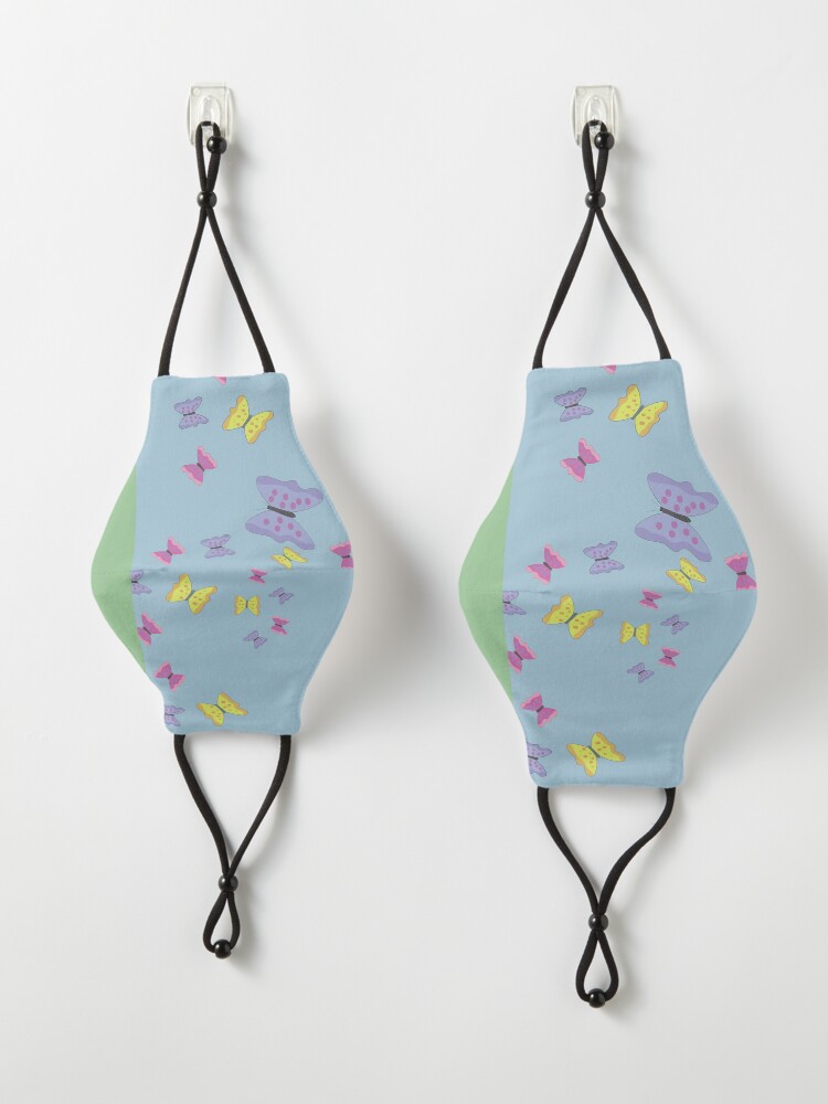 Alternate view of Cat and Butterflies Mask