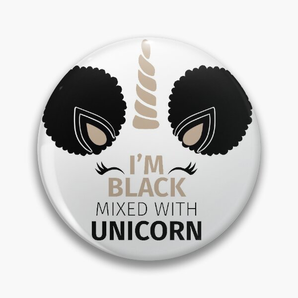 Artikelvorschau, Afro Puffs Magic Unicorn - Ich bin schwarz gemischt mit Einhorn entworfen und verkauft von LittleBlkTees.