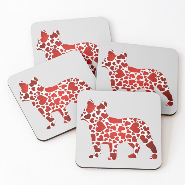 Item preview, Frenchie Love, Frenchie Mom, French Bulldog Hearts, Frenchie Hearts designed and sold by FunShirtDesigns.