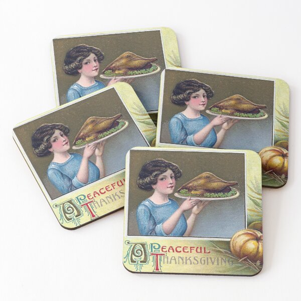 Item preview, Woman with Roast Turkey for Thanksgiving designed and sold by fenneltea.