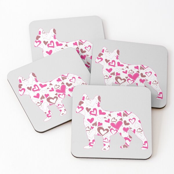 Item preview, Frenchie Love, Frenchie Mom, French Bulldog Hearts designed and sold by FunShirtDesigns.