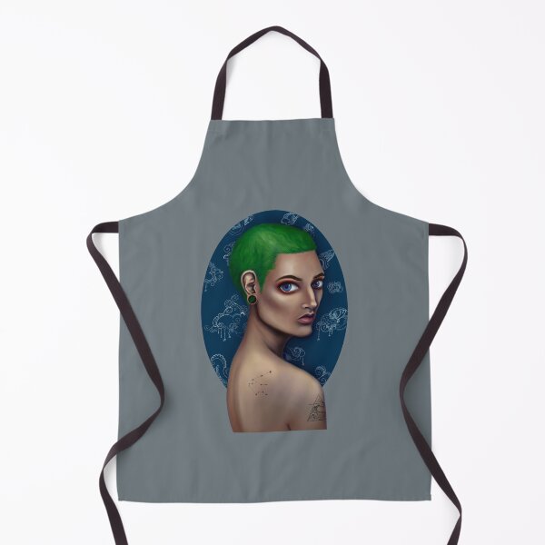 Item preview, Aquarius green hair ' designed and sold by Dani Salerno.