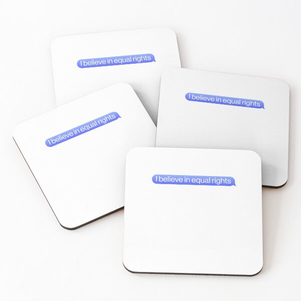 Item preview, I Believe In Equal Rights Protest Motivation iMessage designed and sold by sharedipmemes.