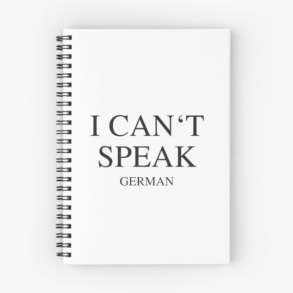 Item preview, I can't speak - German designed and sold by Hell-Prints.