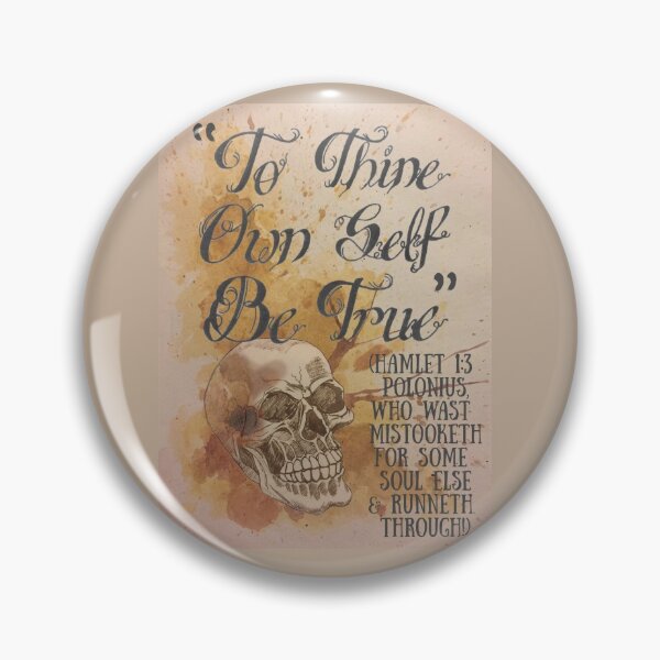 Item preview, Vintage "To Thine Own Self Be True" - Polonius' Sage Advice, A Cautionary Tale! designed and sold by ESIKCreates.