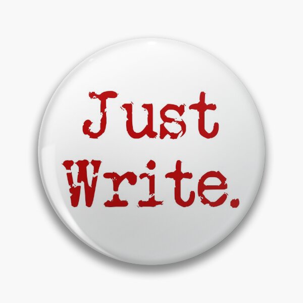 Item preview, Just Write. Vertical Red Type designed and sold by TeaRoseWriter.
