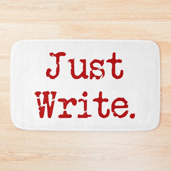 Item preview, Just Write. Vertical Red Type designed and sold by TeaRoseWriter.