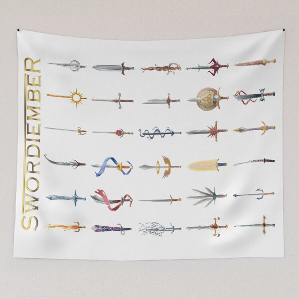 Item preview, Swordtember - 30 Watercolor Swords designed and sold by DragonsByKris.