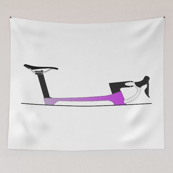 Item preview, Modern Road Bicycle Top Section Purple Glitter designed and sold by RabeDesigns.