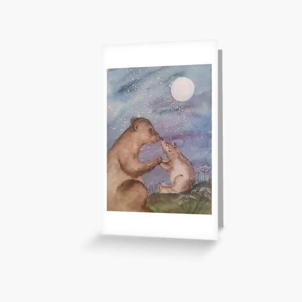 Vista previa del artículo con la obra «Mamá y bebé oso», diseñado y vendido por Tracy  Churchill.