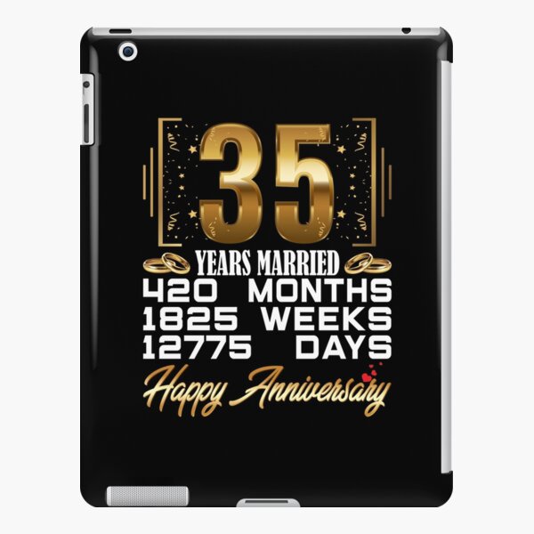 Coque Et Skin Adhesive Ipad 35e Anniversaire De Mariage Parents Cadeau Drole Pour Mari Femme 35 Ans Ensemble 35e Annee De Mariage Couple Humoristique Correspondant Par Stella1 Redbubble