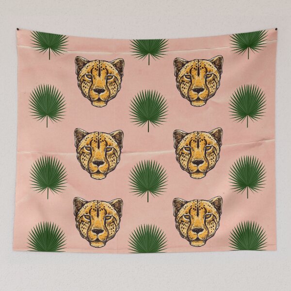 Item preview, Leopard and palm leaf pattern designed and sold by IONcreatION.