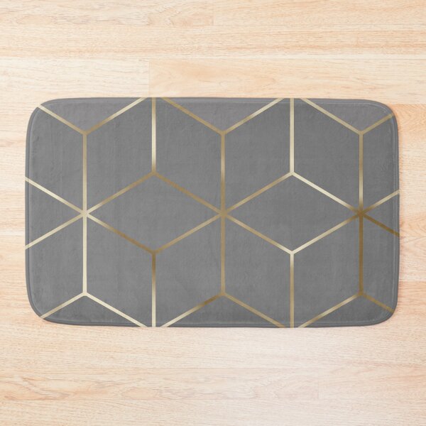 Item preview, Gold cubes on grey designed and sold by KammyArt.