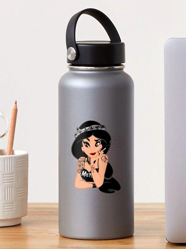 I Am Jasmine Princess Disney Graphic Cartoon Water Tracker Bottle - Jolly  Family Gifts