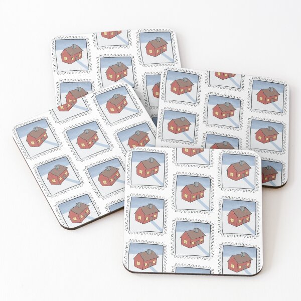 Item preview, Winter Postage Stamp - Scandinavian Cottage designed and sold by magicae.